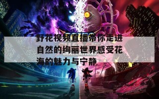 野花视频直播带你走进自然的绚丽世界感受花海的魅力与宁静