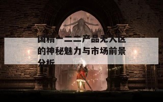 国精一二二产品无人区的神秘魅力与市场前景分析