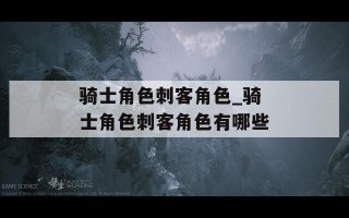 骑士角色刺客角色_骑士角色刺客角色有哪些