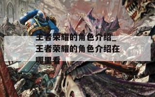王者荣耀的角色介绍_王者荣耀的角色介绍在哪里看