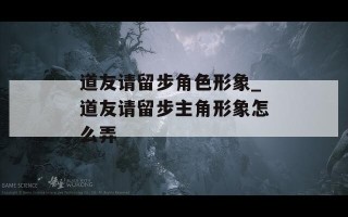 道友请留步角色形象_道友请留步主角形象怎么弄