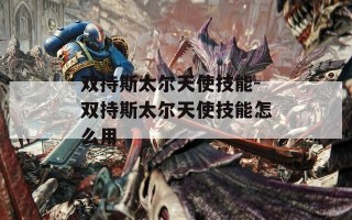 双持斯太尔天使技能-双持斯太尔天使技能怎么用