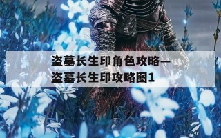 盗墓长生印角色攻略—盗墓长生印攻略图1
