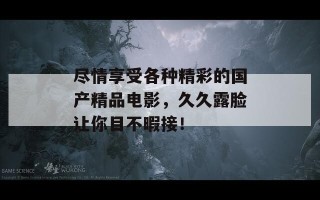 尽情享受各种精彩的国产精品电影，久久露脸让你目不暇接！