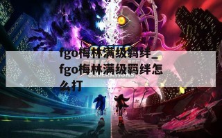 fgo梅林满级羁绊_fgo梅林满级羁绊怎么打