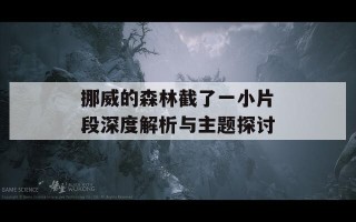 挪威的森林截了一小片段深度解析与主题探讨