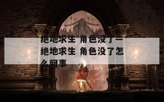 绝地求生 角色没了—绝地求生 角色没了怎么回事