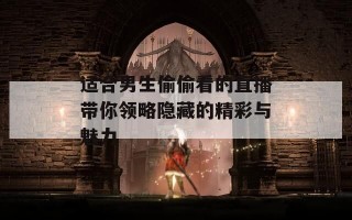 适合男生偷偷看的直播带你领略隐藏的精彩与魅力