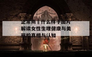 正常阴脣什么样子图片解读女性生理健康与美丽的真相与认知