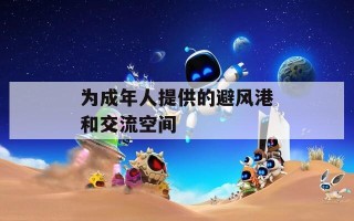 为成年人提供的避风港和交流空间