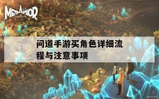 问道手游买角色详细流程与注意事项