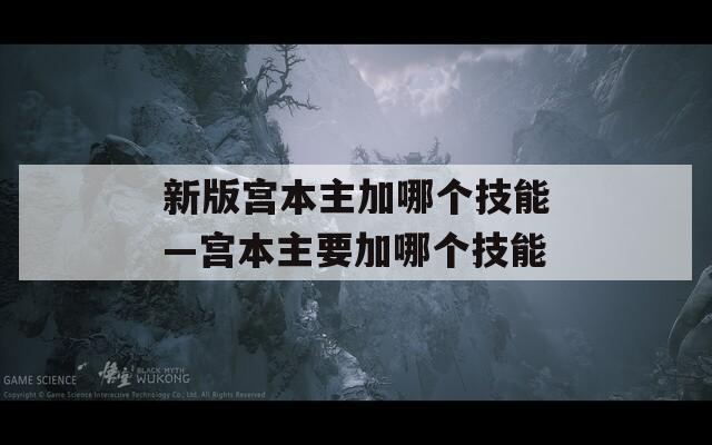 新版宫本主加哪个技能—宫本主要加哪个技能-第1张图片-一粒游戏网