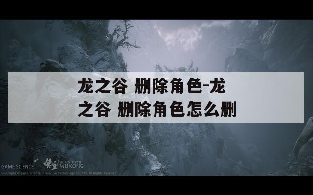 龙之谷 删除角色-龙之谷 删除角色怎么删-第1张图片-一粒游戏网