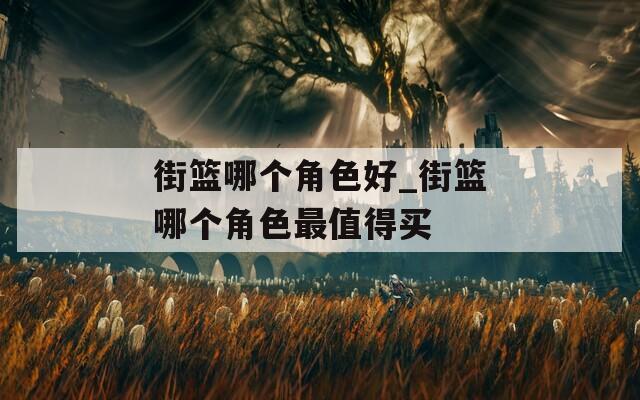 街篮哪个角色好_街篮哪个角色最值得买-第1张图片-一粒游戏网